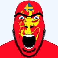 angry animal blue_eyes county facial_mark flag flag:sweden flag:troms forehead_mark glasses griffin hair looking_at_you norway open_mouth queen_of_spades soyjak spade stubble subvariant:cobson_front2 subvariant:spadeson sweden thick_eyebrows transparent_background troms variant:cobson // 800x800 // 45.6KB