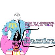 astrofene_(namefag) crimean_tatar crimeanchud_(namefag) more pig pig_nose pink_skin rape tranny variant:gapejak variant:israeli_soyjak // 1024x1024 // 297.6KB