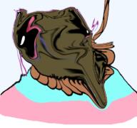 bloodshot_eyes brown_troonjak crying open_mouth rope soyjak suicide tongue transparent_background trend:slopjak variant:bernd // 768x719 // 292.2KB