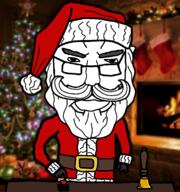 beard bell belt billions_must_die button christmas christmas_tree chud fireplace glasses santa santa_claus santa_hat stocking subvariant:pol_face variant:chudjak // 1080x1150 // 614.9KB