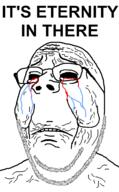 blood crying eternity frown grey_hair its_over old soyjak stubble subvariant:wholesome_soyjak text the_jaunt variant:gapejak wrinkles // 600x968 // 35.1KB
