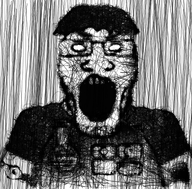 clothes glasses hair ned_diggers no_pupils open_mouth schizo subvariant:science_lover variant:markiplier_soyjak // 512x504 // 222.8KB