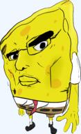 cartoon chud chudbob closed_mouth full_body glasses nickelodeon spongebob_squarepants transparent_background variant:chudjak // 1375x2255 // 759.4KB