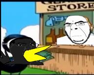 alcohol chud glasses hair open_mouth screaming text variant:chudjak variant:cobson // 676x540, 11.5s // 1.6MB