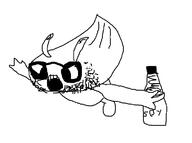 bottle celebi full_body glasses holding_bottle holding_object holding_soylent johto open_mouth plastic_bottle pokemon soy soyjak soylent soylent_bottle stubble variant:unknown // 749x559 // 24.2KB