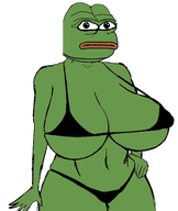 amphibian big_breasts bikini breasts frog green high_effort nas:pepe pepe_the_frog series:bikinijaks subnas:fempepe transparent_background // 1651x1953 // 398.6KB