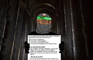 angry balaclava bloodshot_eyes brown_skin clothes copypasta country downvote ear flag glasses hamas hand headband holding_object i_hate iran irl_background islam palestine queen_of_spades soyjak subvariant:duzjak text tunnel variant:soyak wordswordswords // 1110x724 // 728.9KB