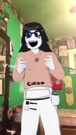ai_generated animated beanie blue_eyes clothes falling_in_reverse game_over glasses hair hat open_mouth variant:soytan video viggle // 406x720, 15.1s // 2.2MB