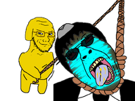 ack artist:chauvin bloodshot_eyes blue_skin brown_skin clothes crying cum epx7fclhdrp_(namefag) eyebrows eyelashes face_paint gill_koyim_(namefag) glasses glowing hair hanging hat janny judaism kippah meta:namefags mossad mustard necktie nose open_mouth operation_nigger_madness pedocaust rope roriwalrus star_of_david stubble subvariant:hunky_twink_sex_machine suicide suit suit_and_tie sunglasses teeth the_pedocaust tongue transparent_background trend:glowie variant:bernd variant:soyak wrinkles yellow_teeth // 800x600 // 176.5KB
