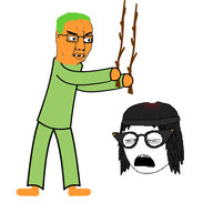 ack anti_soytan beanie blood blush branch captain_lou_albano crying frown glasses gore green_hair hit lanny-toe_basqueemps_albano orange_skin stick subvariant:metal_pipe_soytan teeth variant:chudjak variant:soytan // 500x500 // 54.7KB