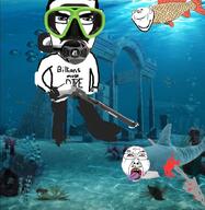 3soyjaks animal_abuse atlantis blahaj chud crying ear fish glasses hair harpoon ikea millions_must_die mustache open_mouth purple_hair redraw scuba shark soyjak stubble subvariant:chudjak_front tongue tranny underwater variant:bernd variant:chudjak variant:impish_soyak_ears yellow_teeth // 1018x1046 // 257.3KB