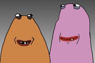 2_soyjaks aardman are_you_soying_what_im_soying brown cartoon clay claymation nickelodeon no_nose purple purple_and_brown smile variant:gapejak variant:markiplier_soyjak // 1200x800 // 44.1KB