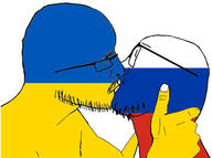 2soyjaks alternate closed_eyes flag flag:russia flag:ukraine gay glasses hand happy homosexual kiss kissing lips love mustache russia side_profile soyjak stubble subvariant:flarteyejak ukraine variant:fisheyejak variant:flartson white_background // 3464x2586 // 581.4KB