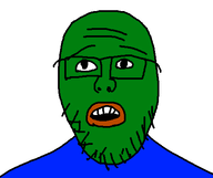 glasses open_mouth soyboy stubble teeth variant:goldenjak wrinkles // 479x401 // 4.4KB