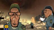 angry award beanie beard brown_skin car city city_17 clothes coffee crying cup drinking glasses half-life half-life_2 half_open_mouth lambda most_obsessed_faggot_award mutt rebel red_eyes shitskin side_view sign sky subvariant:euromutt valve variant:markiplier_soyjak vest // 1280x720 // 746.5KB