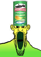 chips ear flavorjak glasses oh_my_god_she_is_so_attractive open_mouth pringles sour sour_cream soyjak stubble subvariant:longplier variant:markiplier_soyjak // 900x1238 // 529.5KB