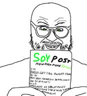 beard glasses green_eyes holding_book holding_object mouth_open reading variant:readerjak // 633x697 // 119.9KB