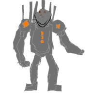 one_punch_man orange_eyes robot smile soyjak stubble variant:impish_soyak_ears // 1000x1000 // 173.0KB