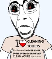 arm biting_lip closed_mouth clothes deformed flag flag:poland glasses heart i_love i_would_never merge plunger poland soyjak stubble subvariant:hornyson subvariant:hydrocephason subvariant:science_lover text toilet tshirt variant:cobson variant:markiplier_soyjak // 500x576 // 151.4KB