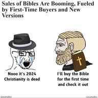 2024 atheism bible book chad crying fedora templarpilled variant:soyak // 1284x1285 // 551.6KB
