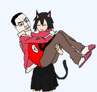 alunya carrying catgirl glasses nazi_swastika slippers variant:chudjak // 1000x950 // 63.1KB