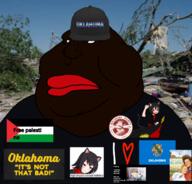 alunya anime anime_girl clothes communism dark_skin free_palestine hat leftypol meme mutt oklahoma palestine ruins shitskin socialism variant:meximutt // 1248x1194 // 1.2MB