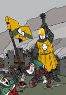 armor arrow castle chainmail chess city closed_eyes closed_mouth crown drawn_background grass green helmet holding_object lemon medieval multiple_soyjaks open_eyes open_mouth red smoke sproke stone stubble subvariant:chudjak_front sword teeth tony_lemony tower trend:colorjak variant:chudjak variant:feraljak variant:soyak wood yellow // 3168x4544 // 6.9MB