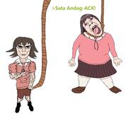 anime azumanga_daioh kasuga_ayumu low_effort meta:tagmeme rope subvariant:unbotheredchud takino_tomo variant:bernd variant:chudjak // 3473x2915 // 1.3MB