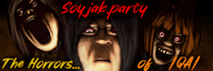3soyjaks bow closed_mouth coco_(ongezellig) drawn_background glasses hair maya_(ongezellig) meta:banner mymy_(ongezellig) ongezellig open_mouth orange_hair qa_(soyjak_party) soyjak_party subvariant:female_feraljak subvariant:female_markiplier subvariant:gapejak_female text variant:feraljak variant:gapejak variant:markiplier_soyjak yellow_hair // 1800x600 // 1.1MB