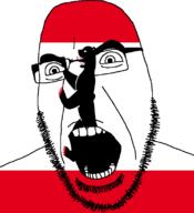 angry bear berlin flag flag:berlin full_head germany glasses hair looking_to_the_right open_mouth soyjak stubble teeth variant:cobson // 721x789 // 32.9KB