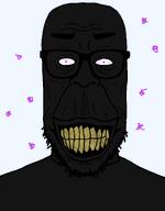 angry black_skin clenched_teeth cracked_teeth enderman minecraft particles purple_eyes rotten_teeth scary subvariant:chudplier subvariant:redrawn_chudplier subvariant:redrawn_plier teeth variant:chudjak variant:markiplier_soyjak white_sclera yellow_teeth // 900x1150 // 52.6KB