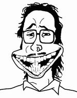 big_teeth eyebrows glasses mullet mustache stubble teeth ugly variant:mulletjak // 838x1072 // 39.6KB