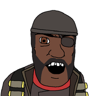 beanie black_skin brown_eyes clothes demoman_(tf2) eyepatch grenade hat jacket subvariant:tetojak team_fortress_2 variant:feraljak vest // 550x550 // 10.8KB