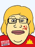 blond cambodia chubby commie commie_pedo_troon communism double_chin fat flag:democratic_kampuchea glasses hammer_and_sickle hello_my_name_is_(sticker) long_hair meta:namefags nigger_lips nose red_shambhala red_shirt roman_(commietroon) roman_161141_(namefag) subvariant:female_markiplier this_blud_is_fuggen_chopped_only_tuff_monks_from_ohio_can_save_him ugly variant:markiplier_soyjak // 600x800 // 68.8KB