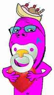 arch_linux baby babyjak banana banana_split_ice_cream caca developer food fruit glasses holding_heart holding_object ice_cream magenta_skin meta:low_resolution mud_(user) pacifier purple_skin quote_(user) stubble subvariant:wholesome_soyjak tinted_glasses variant:gapejak // 169x295 // 4.8KB