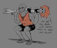 avery_(nandroid) beard clothes emmy_the_robot full_body glasses muscles nandroid red_hair robot smile smug text variant:soyak // 1125x964 // 152.7KB