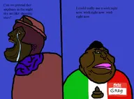 2soyjaks animal black_skin crying double_chin eyebags fat flag flag:mexico greg_(user) hair hello_my_name_is_(sticker) jimbo_(namefag) jimbo_(user) lips looking_to_the_left looking_to_the_right meta:namefags mexico mouth_open neck nose obese oneshot pink_lips poop side_profile stubble subvariant:alicia_side teeth text transparent_background variant:alicia variant:meximutt yellow_sclera