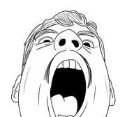 detailed drawfag ear eyebrows hair indian mustache nose open_mouth soyjak thick_eyebrows tounge variant:unknown // 2316x2022 // 830.7KB