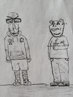 coal drawing drawn fat full_body glasses irl oekaki soyjak stubble subvariant:euromutt subvariant:impish_amerimutt variant:impish_soyak_ears variant:markiplier_soyjak // 2087x2782 // 1.8MB