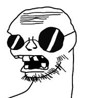 glasses raybans shades soyjak spectacles sunglasses variant:ailased_nigger wrinkle // 1000x1000 // 60.3KB