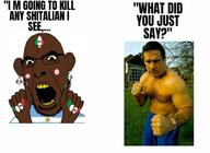 angry argentina bic black_skin blush country ear earring facial_mark fist flag forehead_mark glasses hand italy nose_piercing nose_ring painted_nails spade stubble subvariant:slutson text variant:cobson yellow_teeth // 960x701 // 106.3KB