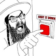 angry big_nose button glasses hair hand jews judaism kike open_mouth original_content soyjak subvariant:feraljew variant:feraljak zionism zionist // 1024x1024 // 76.6KB