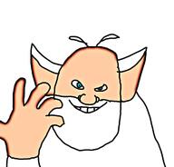 arm autism blue_eyes booba cartoon ear evil eyes full_head hand head ibis_paint_x mouth nose open_mouth smile syndrome_(the_incredibles) teeth the_incredibles variant:syndromejak villainous white_fur white_teeth // 1024x983 // 290.2KB