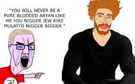 africa afro aryan blacked chud crying european gigachad handsome jabao mixed mixed_race mulatto mutt nazi_swastika nazism nigger octoroon pointing quadroon swastika white_supremacist // 3464x2166 // 1.1MB