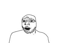 glasses open_mouth soyjak stubble variant:unknown // 475x358 // 4.4KB