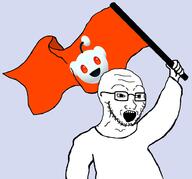 arm clothes flag glasses holding_object meta:tagme open_mouth reddit redditard stubble variant:soyak // 930x869 // 220.6KB