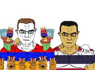 are_you_soying_what_im_soying buff deceased_african_adolescent_(namefag) looking_at_each_other meta:namefags subvariant:chudjak_front subvariant:grinlook_poggers subvariant:muscular_chud thaishaty_82(user) variant:chudjak variant:cobson variant:impish_soyak_ears variant:markiplier_soyjak // 1338x991 // 540.9KB