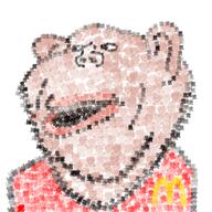 amerimutt beard ear lips mcdonalds mutt open_mouth red_shirt subvariant:amerimutt variant:impish_soyak_ears // 2048x2048 // 4.3MB