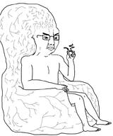 brain closed_mouth full_body glasses holding_object pipe variant:chudjak // 811x976 // 221.0KB