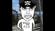 closed_mouth ear eyebrows eyes glasses hair millions_must_die music pirate pirate_hat runescape ship skull_and_bones sound subvariant:pol_face variant:chudjak video // 1280x720, 129.4s // 18.2MB